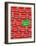 Odd Ones - Green Double Decker-Duncan Wilson-Framed Art Print