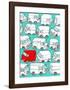 Odd Ones - Red Van-Duncan Wilson-Framed Art Print