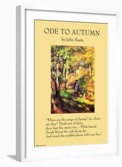 Ode To Autumn-null-Framed Art Print