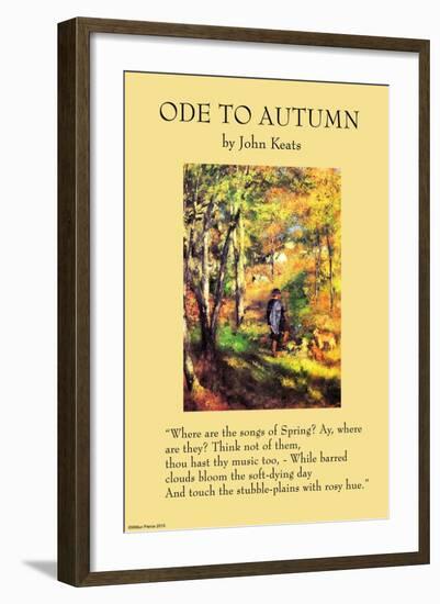 Ode To Autumn-null-Framed Art Print