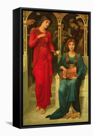 Ode to Music-John Melhuish Strudwick-Framed Stretched Canvas