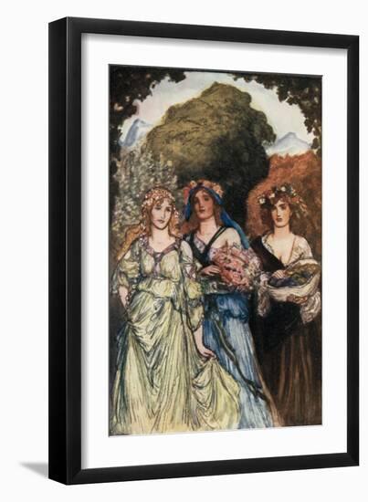 Ode to Winter by Thomas Campbell-Robert Anning Bell-Framed Giclee Print