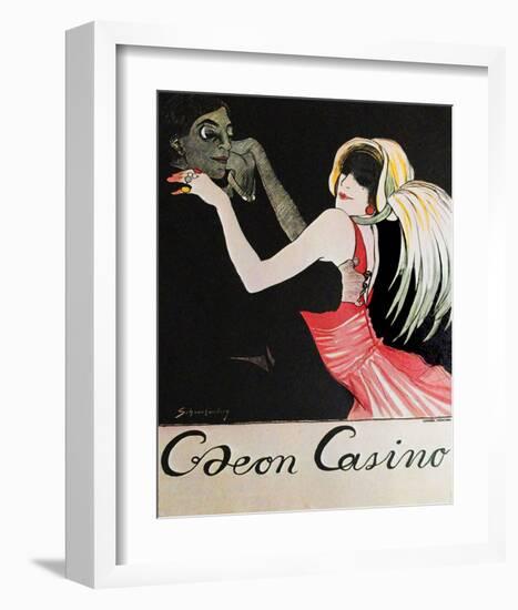 Odeon Casino - Dancing Couple-null-Framed Art Print