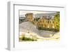 Odeon of Herodes Atticus, Athens, Greece. Stone theater base of Acropolis, built 161 AD.-William Perry-Framed Photographic Print