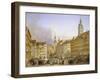 Odeonsplatz and the Theatinerkirche in Munich-Adelaide Labille-Guiard-Framed Giclee Print