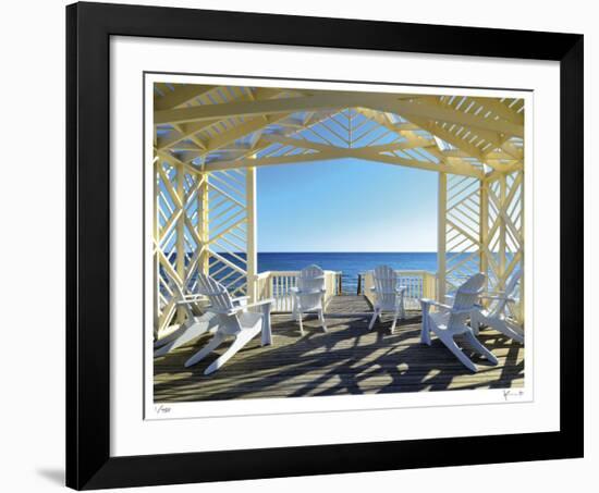 Odessa Pavilion Seaside-John Gynell-Framed Giclee Print