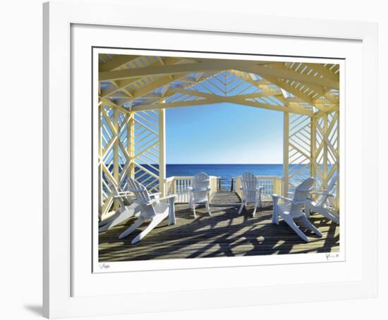 Odessa Pavilion Seaside-John Gynell-Framed Giclee Print