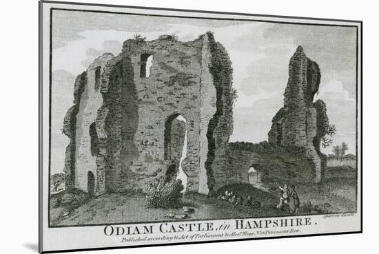 Odiham Castle-null-Mounted Art Print