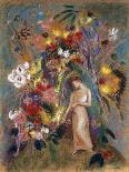 Bouquet of Flowers in a White Vase-Odilon Redon-Giclee Print