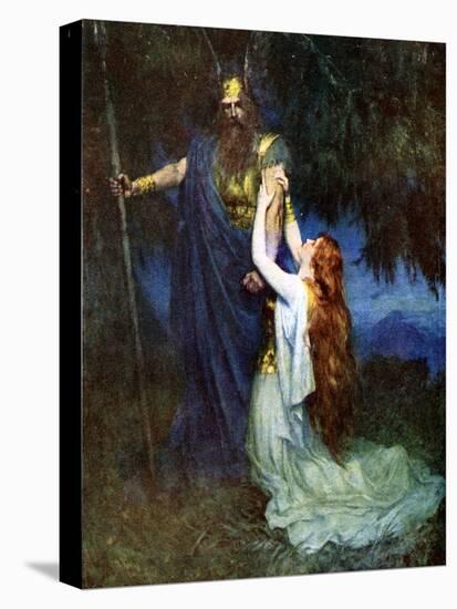 Odin and Brunhilde-null-Stretched Canvas