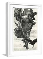Odin and His Crows-null-Framed Giclee Print