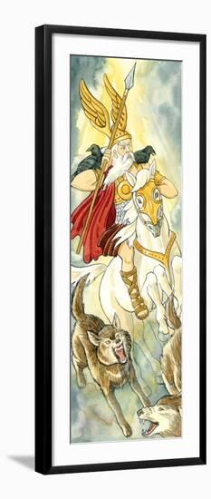 Odin, Norse Mythology-Encyclopaedia Britannica-Framed Art Print