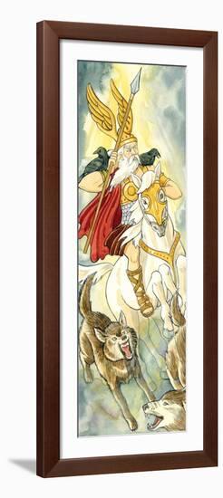 Odin, Norse Mythology-Encyclopaedia Britannica-Framed Art Print