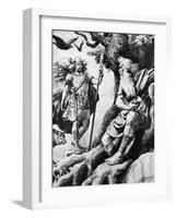 Odin (Wota), Norse God, C19th Century-null-Framed Giclee Print