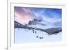 Odle group from Malga Caseril during sunrise, Funes Valley, Sudtirol (South Tyrol), Dolomites, Ital-Francesco Bergamaschi-Framed Photographic Print