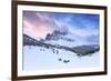 Odle group from Malga Caseril during sunrise, Funes Valley, Sudtirol (South Tyrol), Dolomites, Ital-Francesco Bergamaschi-Framed Photographic Print