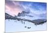 Odle group from Malga Caseril during sunrise, Funes Valley, Sudtirol (South Tyrol), Dolomites, Ital-Francesco Bergamaschi-Mounted Photographic Print