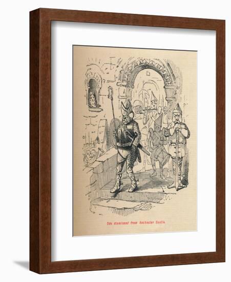 'Odo dismissed from Rochester Castle', c1860, (c1860)-John Leech-Framed Giclee Print