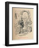 'Odo dismissed from Rochester Castle', c1860, (c1860)-John Leech-Framed Giclee Print