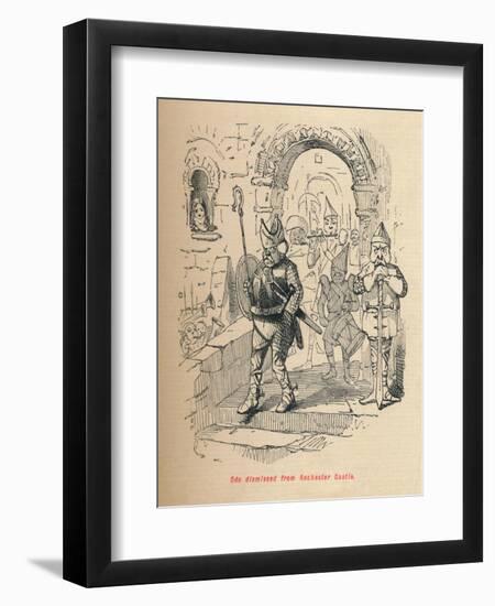 'Odo dismissed from Rochester Castle', c1860, (c1860)-John Leech-Framed Giclee Print