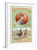 Odo, King of Western Francia, at the Battle of Montfaucon, 888-null-Framed Giclee Print