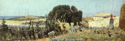 Garden in Castiglioncello-Odoardo Borrani-Giclee Print