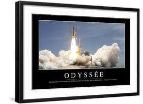 Odyssée: Citation Et Affiche D'Inspiration Et Motivation-null-Framed Photographic Print