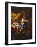 Odysseus and Diomedes in Rhesus's Tent-Corrado Giaquinto-Framed Giclee Print