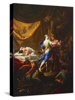Odysseus and Diomedes in Rhesus's Tent-Corrado Giaquinto-Stretched Canvas