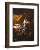 Odysseus and Diomedes in Rhesus's Tent-Corrado Giaquinto-Framed Giclee Print