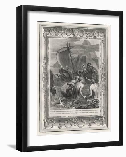 Odysseus and His Companions Avoid the Charms of the Sirens-null-Framed Art Print