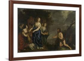 Odysseus and Nausicaa, Joachim Von Sandrart-Joachim Von Sandrart-Framed Premium Giclee Print