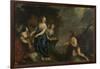 Odysseus and Nausicaa, Joachim Von Sandrart-Joachim Von Sandrart-Framed Art Print