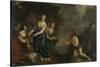 Odysseus and Nausicaa, Joachim Von Sandrart-Joachim Von Sandrart-Stretched Canvas