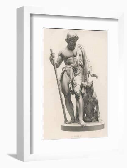 Odysseus is Recognised by His Dog Argos-Robert Brown-Framed Photographic Print