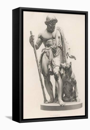 Odysseus is Recognised by His Dog Argos-Robert Brown-Framed Stretched Canvas