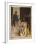 Odysseus Recognized by His Nurse Eurycleia (Sketch)-Gustave Clarence Rodolphe Boulanger-Framed Giclee Print