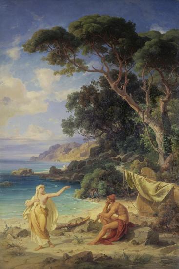 Odysseus Taking Leave Of Calypso 1864 Giclee Print Fredrich odysseus-taking-leave-of-calypso-1864-giclee-print-fredrich