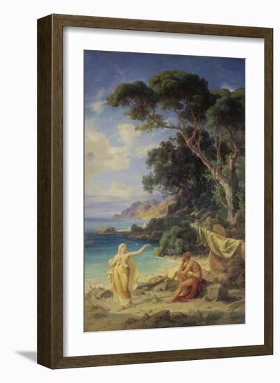 Odysseus Taking Leave of Calypso, 1864-Fredrich Preller-Framed Giclee Print