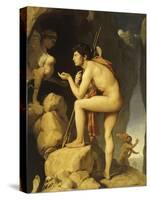 Oedipe explique l'énigme du Sphinx-Jean-Auguste-Dominique Ingres-Stretched Canvas