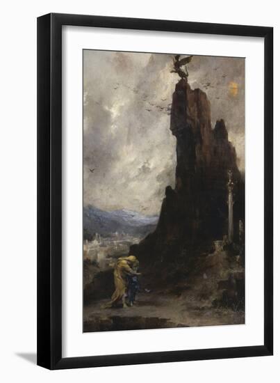 Oedipe s'exilant de Thèbes dit autrefois Oedipe et Antigone-Henri Levy-Framed Giclee Print