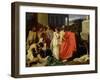 Oedipus and Antigone Being Exiled to Thebes, 1843-Ernest Hillemacher-Framed Giclee Print