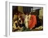 Oedipus and Antigone Being Exiled to Thebes, 1843-Ernest Hillemacher-Framed Giclee Print
