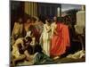 Oedipus and Antigone Being Exiled to Thebes, 1843-Ernest Hillemacher-Mounted Giclee Print