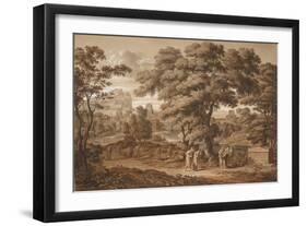 Oedipus and Antigone Leave Thebes, 1797-Joseph Anton Koch-Framed Giclee Print