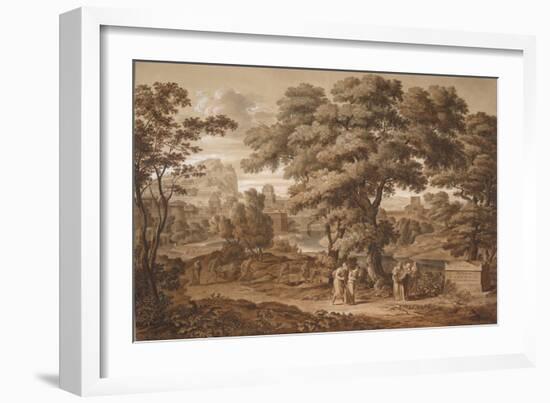 Oedipus and Antigone Leave Thebes, 1797-Joseph Anton Koch-Framed Giclee Print