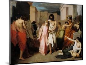 Oedipus and Antigone or the Plague of Thebes-Charles Francois Jalabert-Mounted Giclee Print
