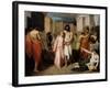 Oedipus and Antigone or the Plague of Thebes-Charles Francois Jalabert-Framed Giclee Print