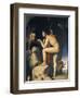 Oedipus and Sphinx (Edipe Explique L'Énigme Du Sphinx)-Jean-Auguste-Dominique Ingres-Framed Art Print