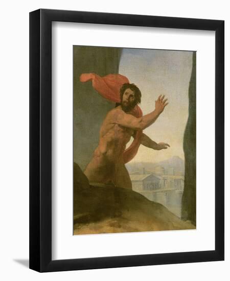 Oedipus and the Sphinx, 1808-Jean Auguste Dominique Ingres-Framed Giclee Print